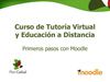 Primeros pasos en Moodle