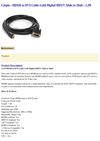  Cmple - HDMI to DVI Cable Gold Digital HDTV Male to Male - 1.5ft Cmple