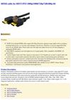  HDMI cable for HDTV/PS3 1080p/1080i/720p/720i/480p 6ft eforcity
