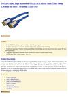  INSTEN Super High Resolution GOLD 10 ft HDMI Male Cable 1080p 1.3b Blue for HDTV / Plasma / LCD / PS3 Insten