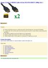  Skque 2 Gold 1.3 HDMI Cable 6 ft for PS3 DVD HDTV 1080p New ! Skque