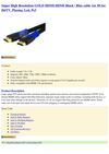  Super High Resolution GOLD HDMI-HDMI Black / Blue cable 1m 3ft for HdTV Plasma Lcd Ps3 eforcity