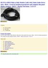  6ft SVGA HD15 Male to Male Monitor Cable with 3.5mm Audio Stereo Jack - Black - Great for hooking up projectors and...
