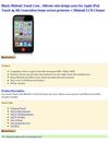 Apparel Black Minisuit Touch Case - Silicone skin design cases for Apple iPod Touch 4g 4th Generation bonus screen...