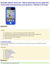 Apparel Dark Blue Minisuit Touch Case - Silicone skin design cases for Apple iPod Touch 4g 4th Generation bonus...