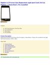  Digitizer LCD Screen Glass Replacement Apple ipod Touch 3rd Gen Digitizer + Chassis Bezel + Pre Assembled iPod