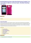  Hot Pink Rubberized Snap on Hard Skin Shell Protector Faceplate Cover Case for Htc Evo Shift 4g + Lcd Screen Guard +...