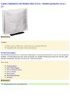  Cables Unlimited LCD Monitor Dust Cover - Monitor protective cover - 17 Cables Unlimited