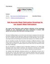 Get Accurate Steel Fabrication Drawings by our expert Steel Fabricators