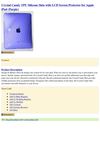 Electronics Crystal Candy TPU Silicone Skin with LCD Screen Protector for Apple iPad (Purple) 