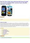  Blue Wave Flower Design Snap on Hard Skin Shell Protector Faceplate Cover Case for Lg Quantum C900 + Lcd Screen...