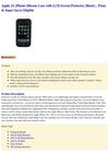  Apple 1G iPhone Silicone Case with LCD Screen Protector (Black) - Prme & Super Saver Eligible iPhone