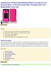  Samsung Zeal U750 Rose Pink Rubberized Hard Case Snap on Cover Protector Sleeve + LCD Screen Guard Film w/Cleaning...