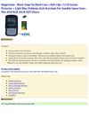  HappyZone - Black Snap On Hard Case + Belt Clip + LCD Screen Protector + Light Blue Fishbone Style Keychain For...