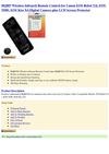 Electronics HQRP Wireless Infrared Remote Control for Canon EOS Rebel T2i EOS 550D EOS Kiss X4 Digital Camera plus...