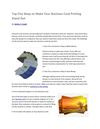 Top 5 Ways To Make Your Business Card Printing Stand Out - MasterCopyPrint