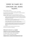 SOIREE DU 5 MARS 2011