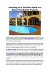 Investing on a Vacation Home in a Belize Real Estate Property