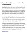 Higher Danger Merchant Accounts for Your Higher Risk Wants