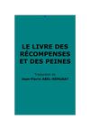 Le Livre des Récompenses et des Peines. Traduction J.-P. Abel-Rémusat