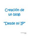 Trabajo de TIC - Cómo crear un blog