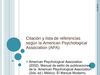 Citación y lista de referencias