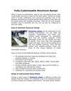 Fully Customizable Aluminum Ramps