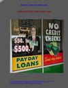 No Credit Check Payday Loans