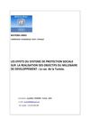 SOCIAL PROTECTION AND ACHIEVEMENT OF THE MILLENNIUM DEVELOPMENT GOALS IN TUNISIA ezzeddine MBAREK