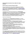 Undergraduate Coursework: How to Make Your Paper Winning