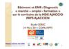 Bâtiment et ENR : Diagnostic « marché – emploi - formation » sur le territoire de la MDE AJACCIO PAYS AJACCIEN