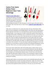 Casino Free Game Online Poker - Beginners Must Take Advantage