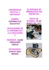 El enfoque de aprendizaje por proyectos