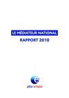 Le Médiateur National de Pôle emploi présente son Rapport 2010