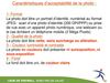 CRITERES D'ACCEPTABILITE DE LA PHOTO