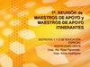 1a. Reunión Maestros Distrio 1 y 2 Montevideo Oeste