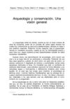 Fernández, C. Arqueología y conserv. Una visión general. 1988