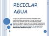RECICLAR AGUA