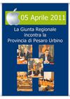 La Giunta Regionale incontra la Provincia di Pesaro Urbino