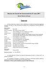Compte rendu du Conseil de Communauté du 21-03-2011