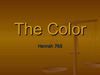 The Color by Hannah 