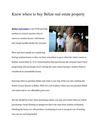 Know where to buy Belize real estate property
