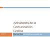 Actividades de la Comunicacion Grafica