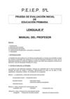 Evaluación Inicial de 5º de Educación Primaria de Lengua