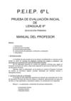 Evaluación Inicial de 6º de Educación Primaria de Lengua