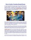 How to Book a Vacation Rental House