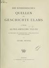 Die einheimischen Quellen zur Geschichte Elams – Georg Hüsing