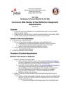 Curriculum Web Review Class Reflection