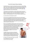 Top Tip for Stomach Muscle Building