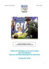 Mort subite : colloque : janvier 2010